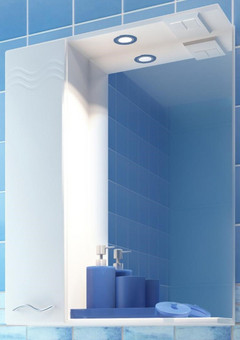 фото Зеркало-шкаф Волна 60 /лев/