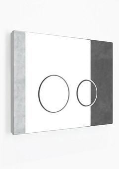 фото Кнопка смыва EvaGold 545-19 пластик круглая хром для инсталляции 545