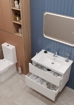 фото Подвесная тумба Paola 80 с выдв. ящ. №2 (Como 80, Миранда 80, ум. Грэмми 80)