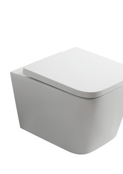 фото Унитаз подвесной EG133T с круговым смывом безободковый, сиденье тонкое ДП, крепления