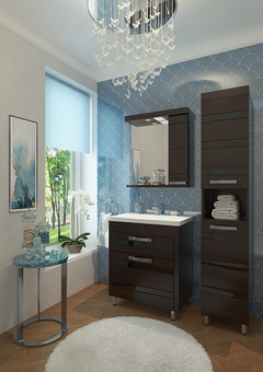 фото Тумба Фантазия 70 2ящ. ( ум. Фостер 700, COMO 70), цвет венге