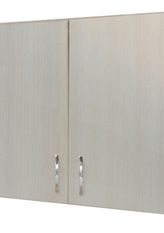 фото Шкаф навесной (для посуды) под сушку - дуб млечный(венге белый)