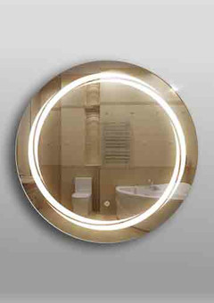 фото Eva Gold Зеркало круглое 338ск D 60 см с фоновой LED подсветкой 9,6 Вт/м с сенсор. выключ.