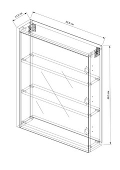 фото Зеркало-шкаф Chelsea 60